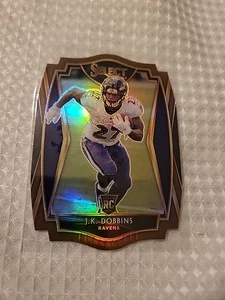 2020 Select #152 J.K. Dobbins RC #/355 Copper Prizm Die Cut - Picture 1 of 3