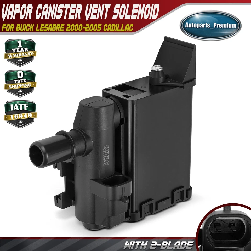 Solenoide de ventilación de bote de vapor para Buick LeSabre 2000-2005 Cadillac Olds Pontiac Foto 1 de 4