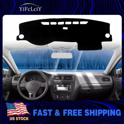 Dash Cover Mat For Volkswagen JETTA 2012-2018 Dashboard Interior Pad Black - Image 1 of 4