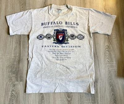 Camisa Jersey De Colección Años 90 Nutmeg Mills L Buffalo Bills Parche Único Logotipo. Foto 1 de 4