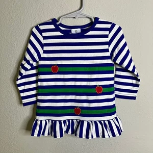 Florence Eiseman Size 2T Stripe Apple Top - Picture 1 of 4