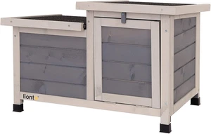 Gabbia Coniglio Legno Casetta Animali Da Compagnia Gabbia Esterno 70X43X45 Cm - Foto 1 di 12