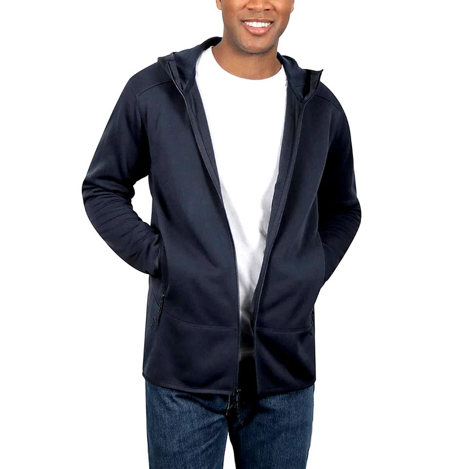 Kirkland Signature Men’s Full Zip Hooded Fleece Sweater (Select Size & Color) - Image 1 of 1
