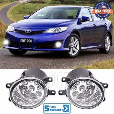 2x White LED Fog Lights Driving Lamp For LEXUS RX350 2010-2013 Bumper Lamp - Image 1 of 4