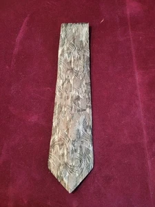 Mens 59x4 Inch David Taylor Tan,black, White Tie - Picture 1 of 1