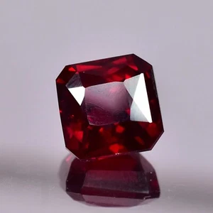 Natürlicher zertifizierter 9,15 ct Tansania blutroter Granat strahlender Schliff loser Edelstein - Bild 1 von 7