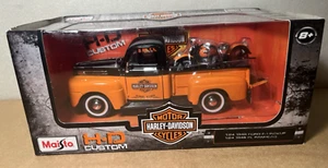 Maisto 1948 Ford F-1 Pickup With 1948 Harley Davidson FL Panhead 2017 H-D CUSTOM - Picture 1 of 10