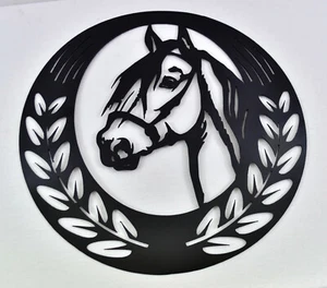 Horse Head Metal Wall Art 40cm Workshop, Stable or Shed Handmade - Picture 1 of 1