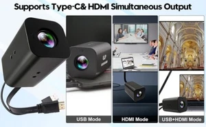 IFWATER HDMI 4K Webcam - 12x Zoom, 60FPS, Remote Control - Photo 1/4