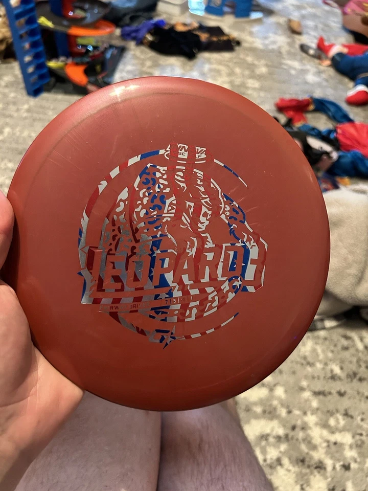 Innova Disc Golf GStar Leopard3 Fairway 7/5/-2/1 -Marrón con sello de bandera raro Foto 1 de 4