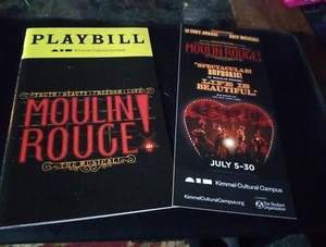 Playbill & Flyer Tour Moulin Rouge ! Broadway Musical Philadelphia Reed, Cardoza - Picture 1 of 1