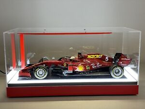 ★ Bellezza ★ Vetrina LED 1/18  Ferrari 1000 GP S. Vettel Ferrari F1