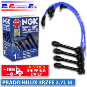 NGK Spark Plug Ignition Lead Cable Set for Prado Hilux 3RZFE 2.7L I4 1995-2002 - Picture 1 of 2