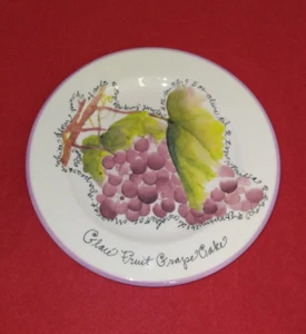 Furio Plate Dessert / Salad Grapes by Rosanna Made in Italy 8" - Picture 1 of 3
