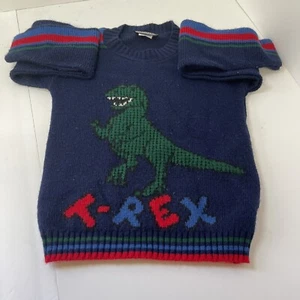 Vintage kids Large 7 T REX SWEATSHIRT by Pepperoni. Dinosaurs - Picture 1 of 6