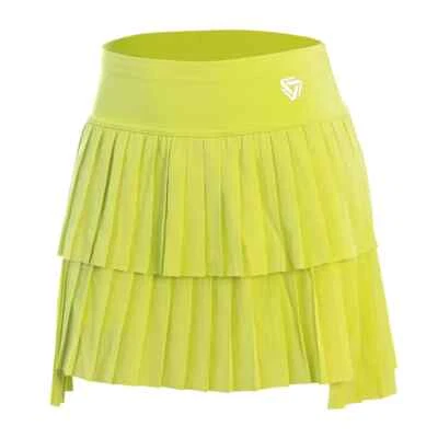 High Waist Double Layer Pleated Skirt Gym Fitness Running Yoga Soft Short Sports - Image 1 of 4