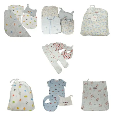 Cath Kidston Strampler Weste Mütze Lätzchen Outfit Set Starter Pack Einhorn Auto Neu Etikett