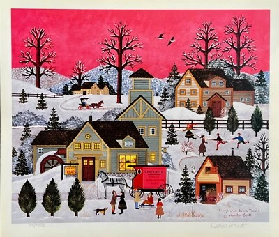 Jane Wooster Scott PENNSYLVANIA DUTCH TREATS 手工签名限量版平版印刷 — 第 1/4 张图片