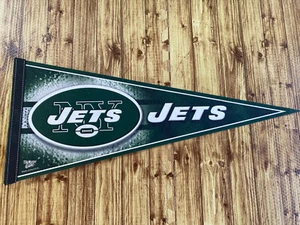 Vintage NFL WinCraft NEW YORK JETS 2000s Football Man Cave FULL SIZE Pennant EUC - Picture 1 of 4
