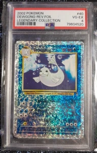 2002 Pokemon Legendary Collection Reverse Holo Foil Dewgong 40/110 PSA 4 - Picture 1 of 2
