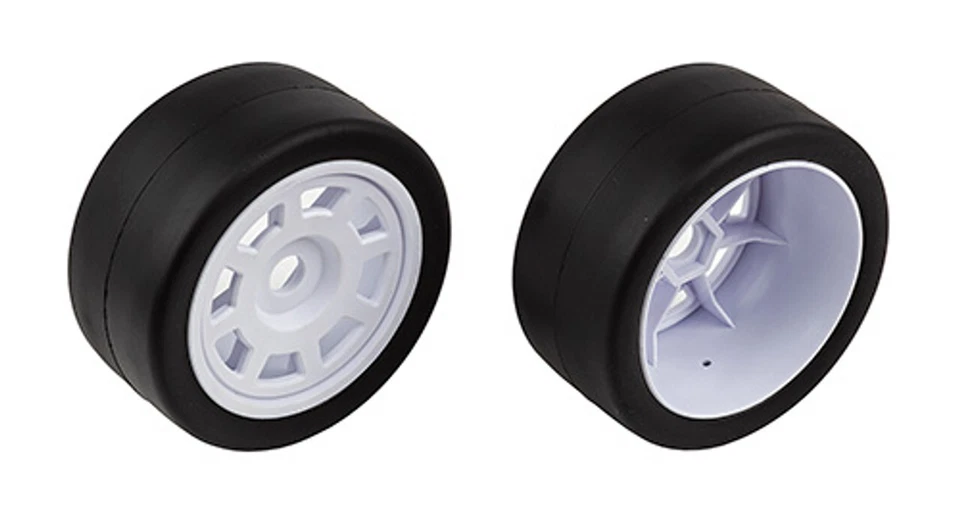 Associated 26017 1/7 Tires & Wheels White (2Pcs) for SR7 Hoonicorn - Image 1 of 1