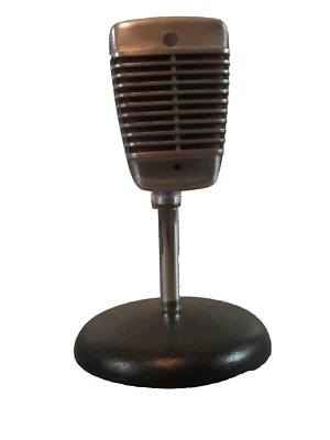 Vintage 1960's Shure 51 dynamic omni-directional Microphone Chicago USA w/ Stand - Image 1 of 4