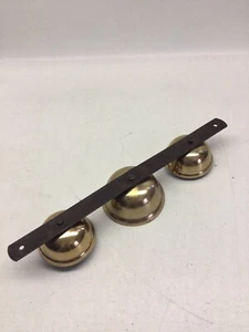 Antique Brass And Iron Horse Hames Buggy Sleigh Bells - Picture 1 of 8