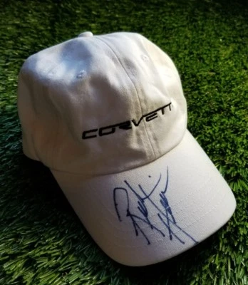 Rick Hendrick Signed Corvette Autographed White Hat JSA/COA S52678   - Image 1 of 3