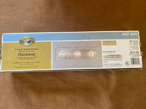 Hampton Bay Brushed Nickel Finish Bath Bar 3 Light Fixture 18" Bulbs Not Include - Picture 1 of 2