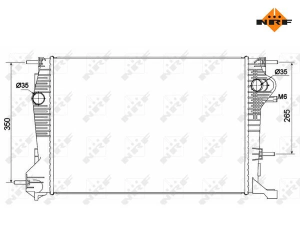 Radiateur, refroidissement moteur NRF 53136 pour Renault Megane CC - Photo 1/1
