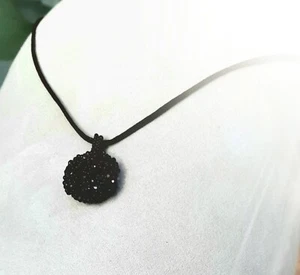 Perlenkette schwarz Kette Cevsen Selfmade selbstgemacht - Bild 1 von 2