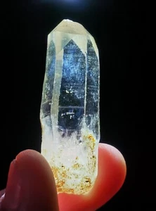 Lemurian "Blue Angel Feathers" Quartz Natural Point Crystal Rough Healing - Picture 1 of 8