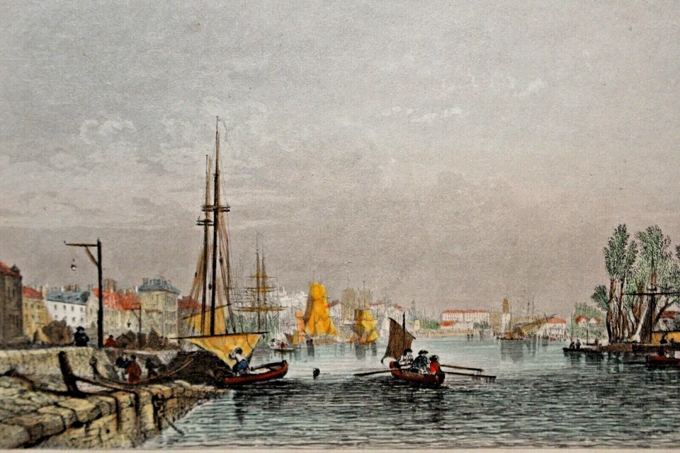 Vue de Nantes Jules Noël lithographie originale XIXe ....  ______ - Photo 1/4