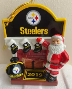 Pittsburgh Steelers 2019 Danbury neuwertig Urlaub Herz Weihnachtsschmuck - Bild 1 von 4