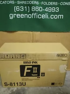 NUEVO 10 GENUINO RISO S8113 tinta negra EZ220 EZ390 EZ391 EZ590 MZ790 SF duplicador - Imagen 1 de 3