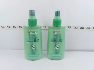 (2) GARNIER FRUCTIS PURE CLEAN SILICONE-FREE DETANGLER + AIR DRY 5OZ - Picture 1 of 7