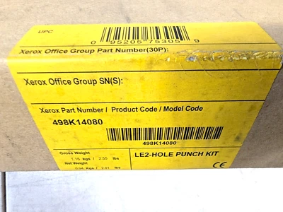 ✨ NEW SEALED Xerox 498K14080 Legal 2 Hole Punch Kit Xerox B8045 ColorQube 9302 ✨ - Image 1 of 3