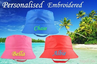 PESCI KIDS Kids Bucket Hats Sun Hat Summer Shower Proof Cap Toddler Children Boy Girl 2-13