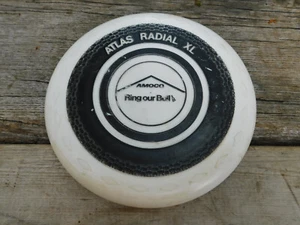 De colección Amoco Atlas radial XL Fisbee Publicidad Promoción Sorteo - Imagen 1 de 2