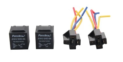 EASYGUARD Car Relay dc12v 40a SPST relay 4 pin Socket  SPST relay 2pcs/pack - Image 1 of 4