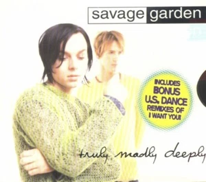 SAVAGE GARDEN - TRULY MADLY DEEPLY CD - US DANCE MIX AUSTRALIAN PRESSING - Picture 1 of 3