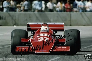 Formel 1 Fahrer Arturo Merzario handsigniertes Foto Autogramm 12x8" AO - Bild 1 von 1