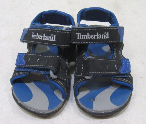 Sandali da spiaggia Timberland neonato nero blu facili da chiudere estivi bambino taglia 5
