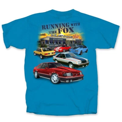 Camiseta Running With the Fox Mustang * Divertida camisa Ford para propietarios de FOX - ENVÍO GRATUITO Foto 1 de 3