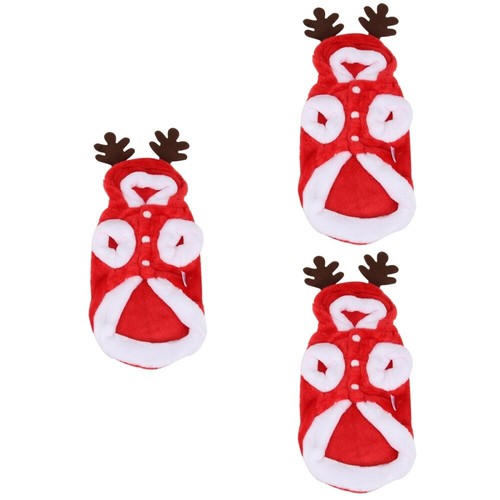 VETEMENTS Felpa con cappuccio cane Natale cucciolo renna corna per cane felpa con cappuccio per gatto