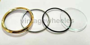 SMITHS CHRONOMETRIC TACH REPAIR BRASS RIM BEZEL LENS KIT - SCREW ON TYPE - Picture 1 of 6