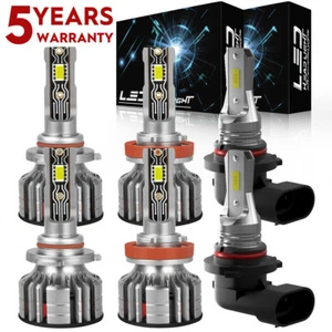 For Ford F-150 2015-2020 Front LED Headlight Hi/Lo Beam Foglight Bulb 6000K 8AQC - Picture 1 of 19