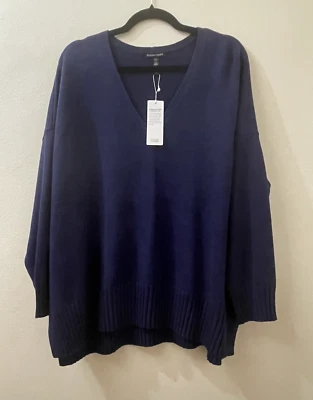 NWT $268 Eileen Fisher Venus Extra Fine Merino Wool Box Top 3X - Image 1 of 4