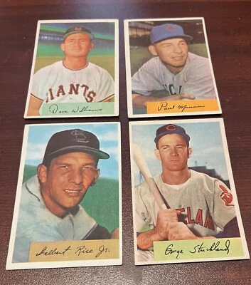 1954 Bowman U-Pick #9 - 211 Yankees Dodgers Cardinals etc BEAUTIES!! - Image 1 of 4