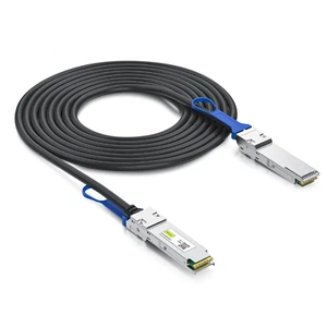 100G QSFP28 DAC Cable - 100GBASE-CR4 QSFP28 to QSFP28 Passive Direct Attach Cop - Picture 1 of 9